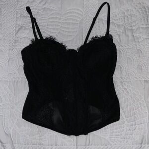 Garage Black Lace Tank Top